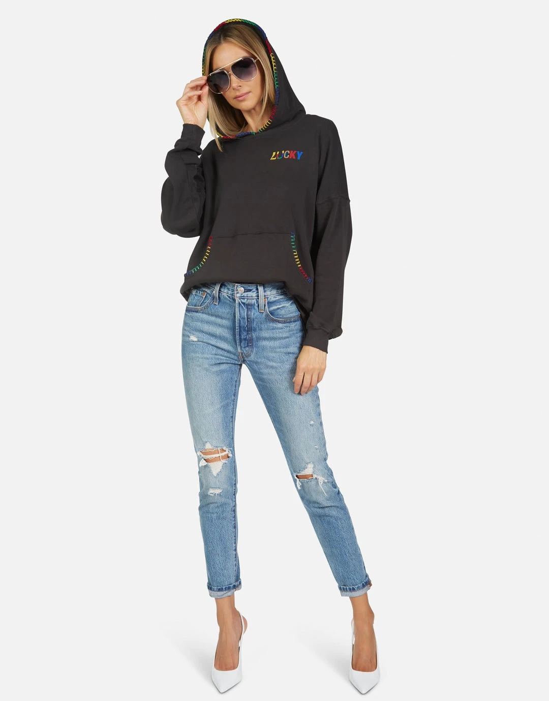 Lauren Moshi Raya Lucky Happy Face Long Sleeve