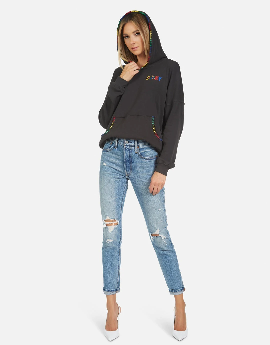 Lauren Moshi Raya Lucky Happy Face Long Sleeve