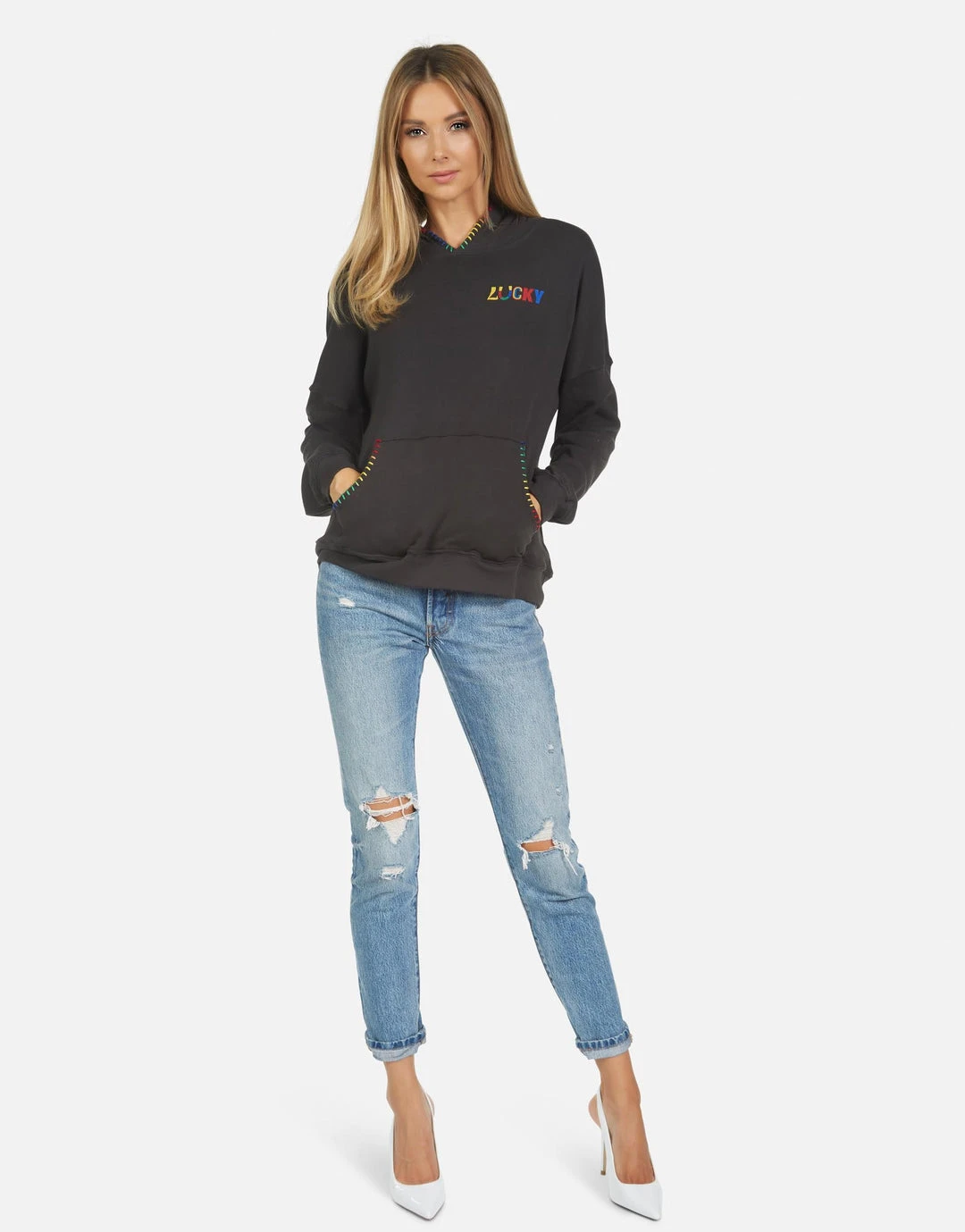 Lauren Moshi Raya Lucky Happy Face Long Sleeve