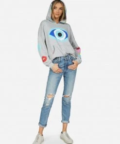 Lauren Moshi Raya Painted Evil Eye Tops