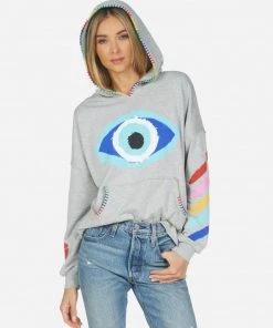 Lauren Moshi Raya Painted Evil Eye Tops