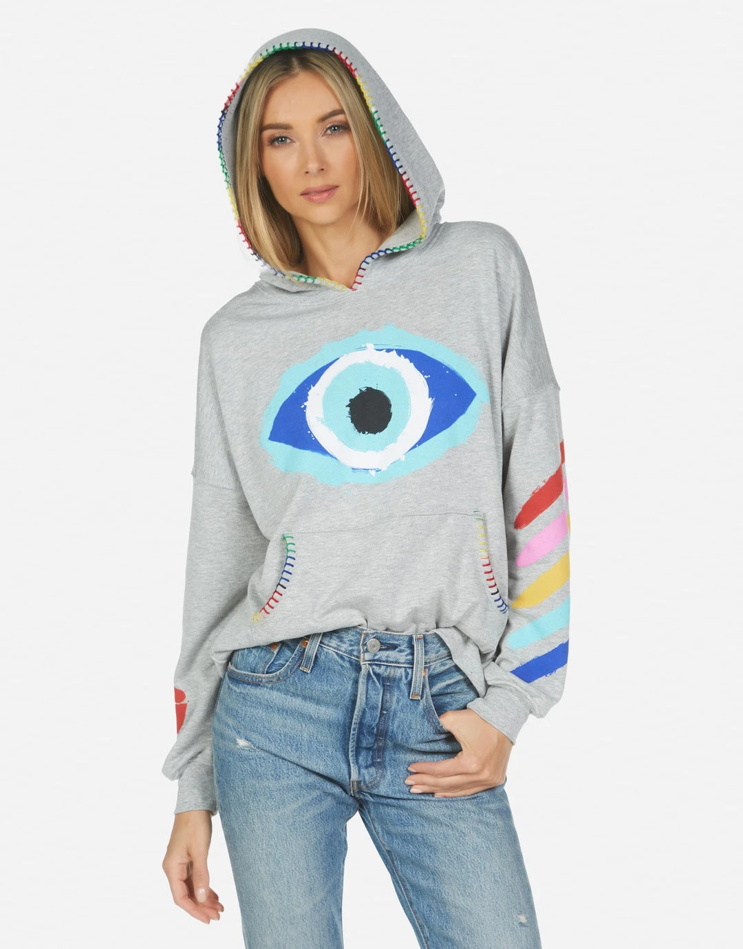 Lauren Moshi Raya Painted Evil Eye Tops
