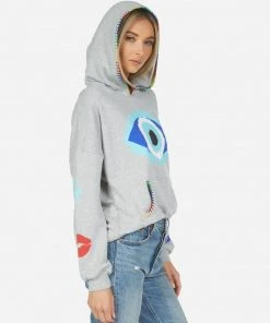 Lauren Moshi Raya Painted Evil Eye Tops