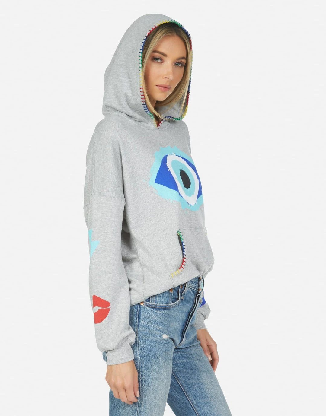 Lauren Moshi Raya Painted Evil Eye Tops