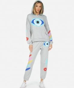 Lauren Moshi Raya Painted Evil Eye Tops