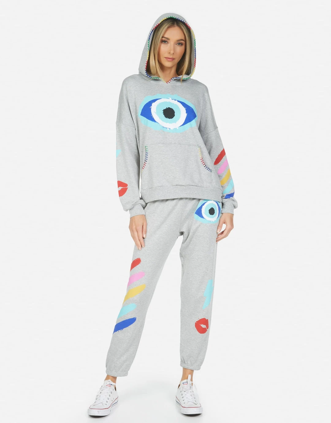 Lauren Moshi Raya Painted Evil Eye Tops
