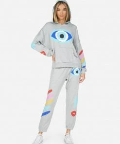 Lauren Moshi Raya Painted Evil Eye Tops