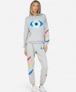 Lauren Moshi Raya Painted Evil Eye Tops