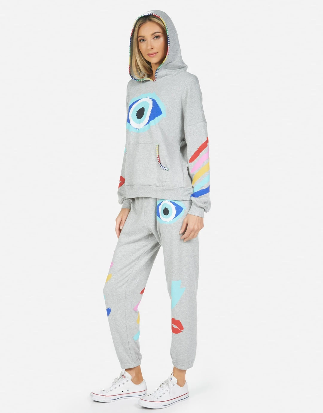 Lauren Moshi Raya Painted Evil Eye Tops