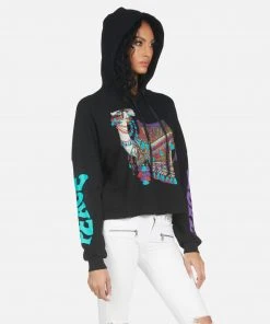 Lauren Moshi Hoodies Cambry Peace Love Camel