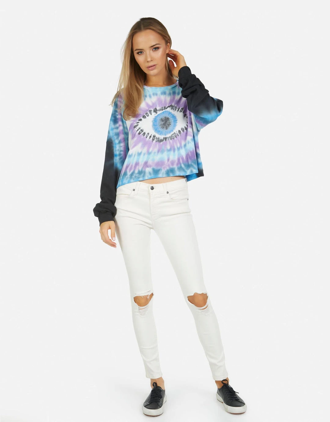Lauren Moshi Gloria Tie Dye Eye Long Sleeve