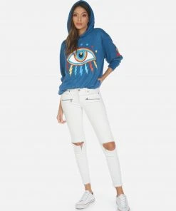Lauren Moshi Long Sleeve Harmony Rainbow Lighting Eye