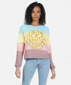 Lauren Moshi Long Sleeve Meredith Text Happy Face
