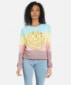 Lauren Moshi Long Sleeve Meredith Text Happy Face