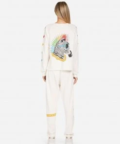 Lauren Moshi Meredith Lightning Zebra NEW