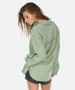 Lauren Moshi Long Sleeve Pilar Rainbow Heart