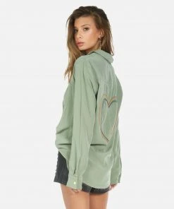 Lauren Moshi Long Sleeve Pilar Rainbow Heart