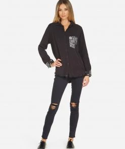 Lauren Moshi Cynthia Bandana Lip Outerwear