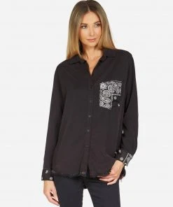 Lauren Moshi Cynthia Bandana Lip Outerwear