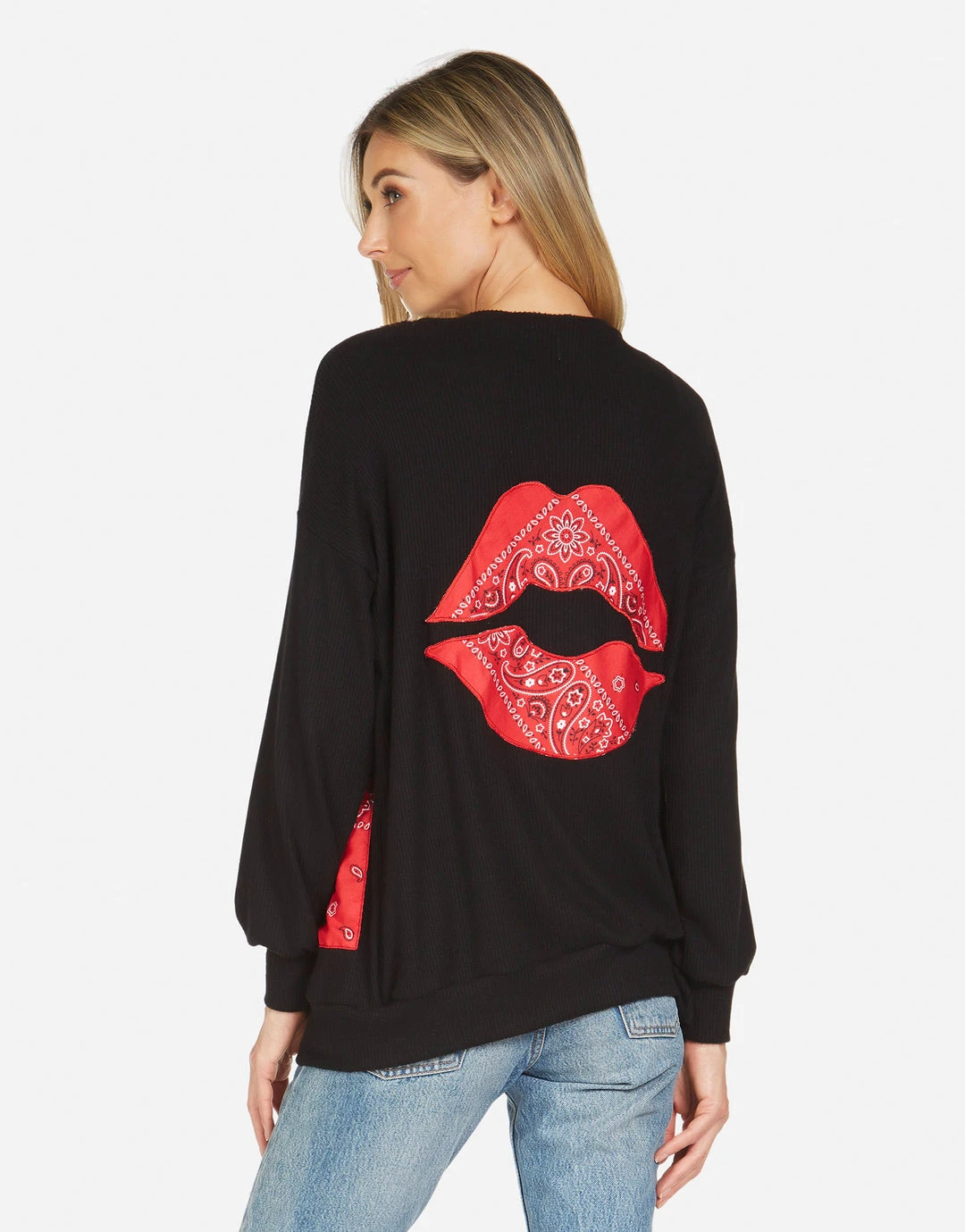 Lauren Moshi Sweaters Ingrid Bandana Lip
