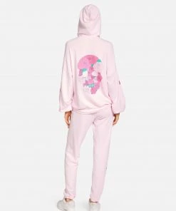 Lauren Moshi Roma Pink Rose Skull NEW