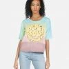 Lauren Moshi Short Sleeve Barbie Text Happy Face