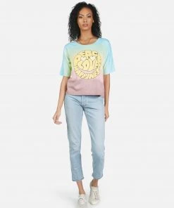 Lauren Moshi Short Sleeve Barbie Text Happy Face