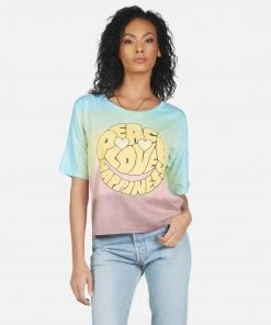 Lauren Moshi Short Sleeve Barbie Text Happy Face