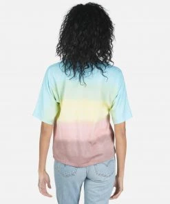 Lauren Moshi Short Sleeve Barbie Text Happy Face