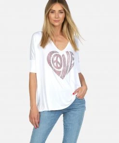 Lauren Moshi Long Sleeve Eva Love Heart