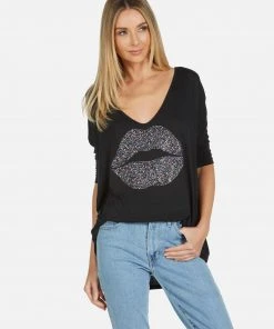 Lauren Moshi Long Sleeve Eva Sprinkle Lip