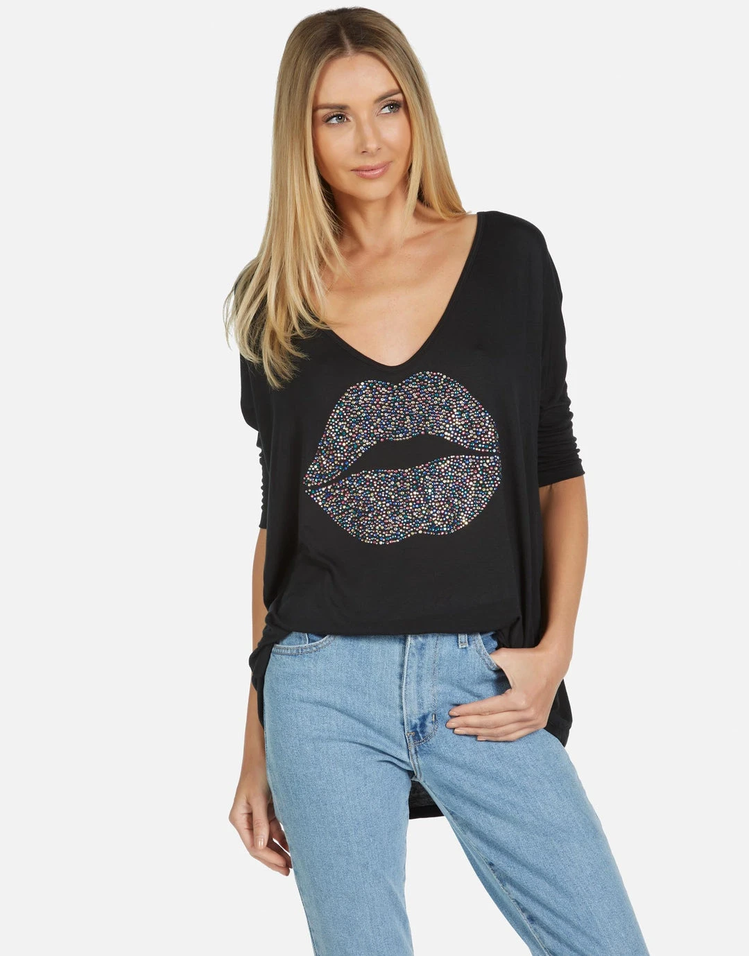 Lauren Moshi Long Sleeve Eva Sprinkle Lip