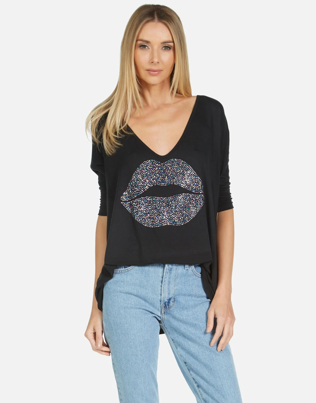 Lauren Moshi Long Sleeve Eva Sprinkle Lip