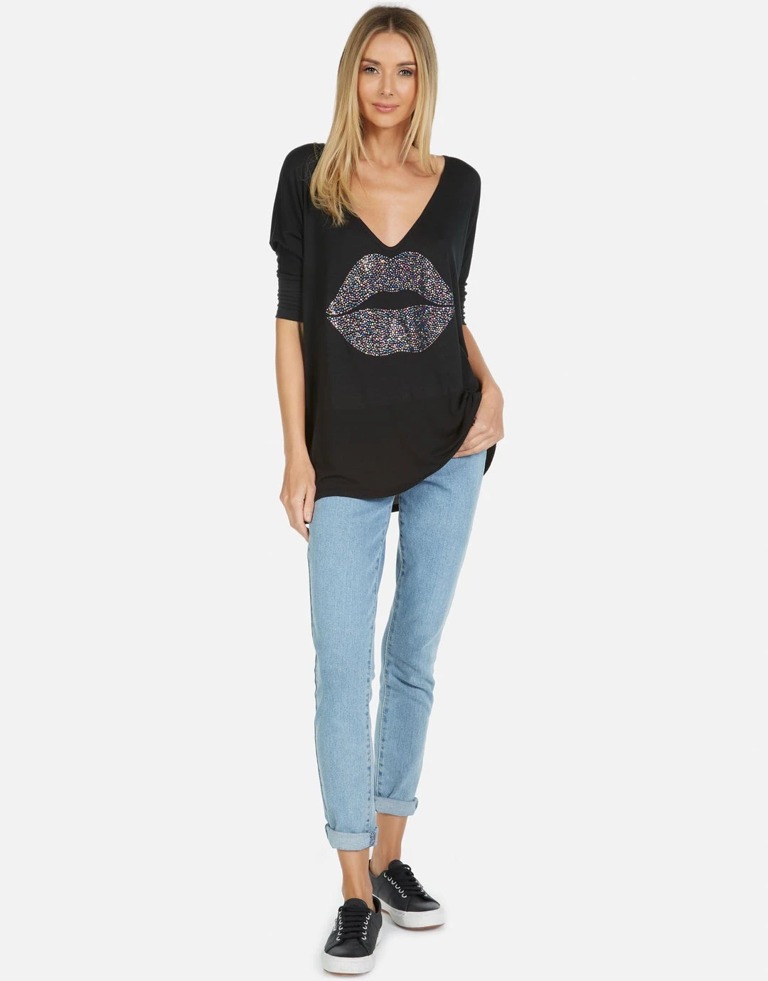 Lauren Moshi Long Sleeve Eva Sprinkle Lip