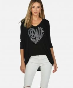 Lauren Moshi X Long Sleeve Eva X Love Heart