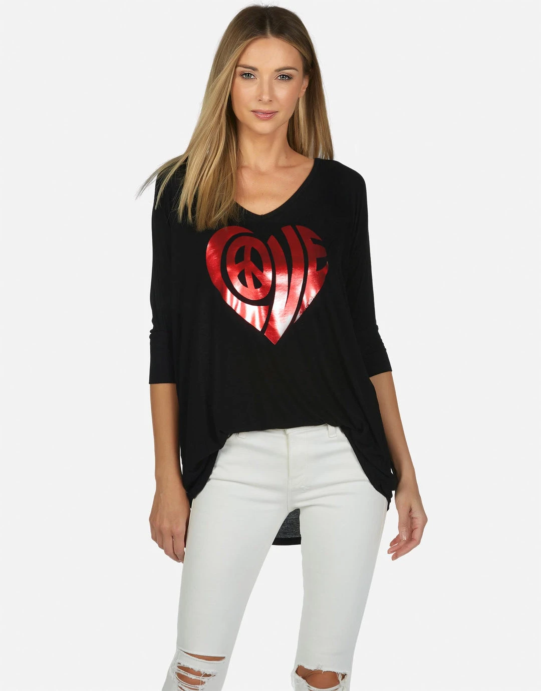 Lauren Moshi X Long Sleeve Eva X Love Heart