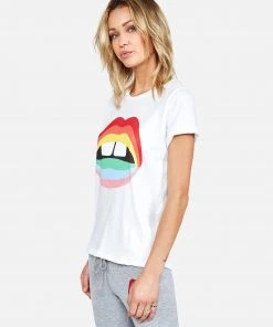 Lauren Moshi Edda Rainbow Gap Mouth Short Sleeve
