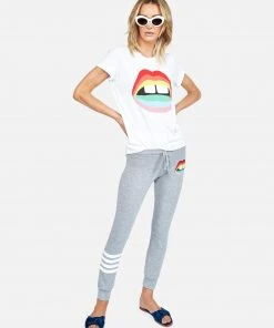 Lauren Moshi Edda Rainbow Gap Mouth Short Sleeve