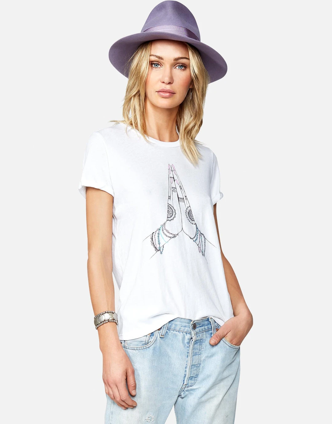 Lauren Moshi Edda Prayer Hands Short Sleeve
