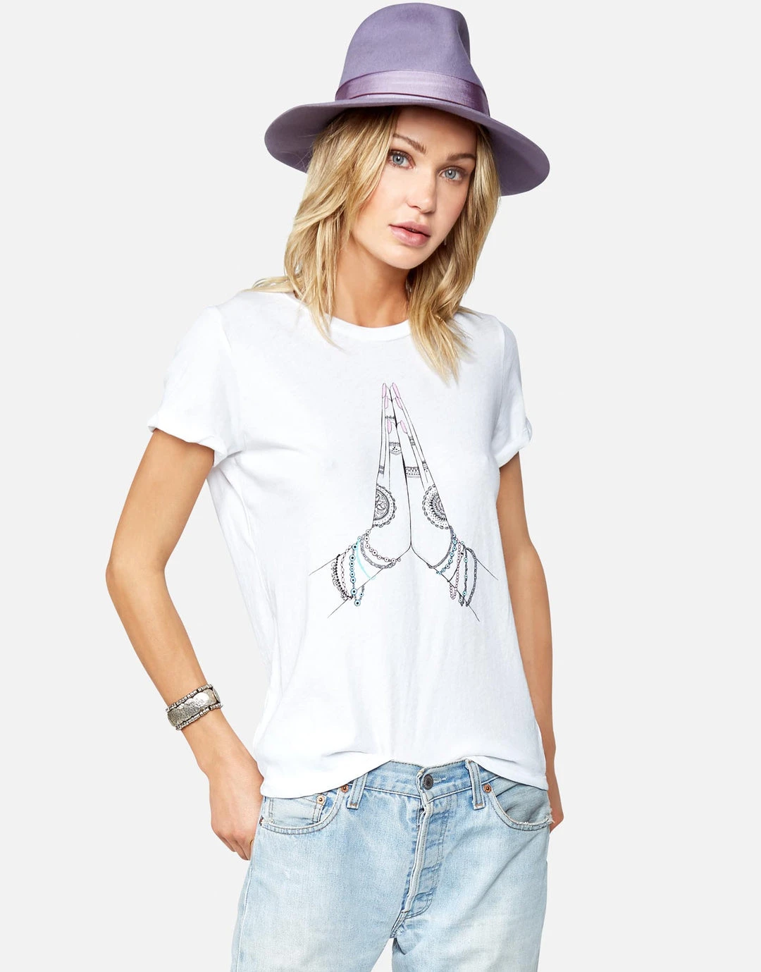 Lauren Moshi Edda Prayer Hands Short Sleeve