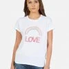 Lauren Moshi Edda Rainbow Love Short Sleeve