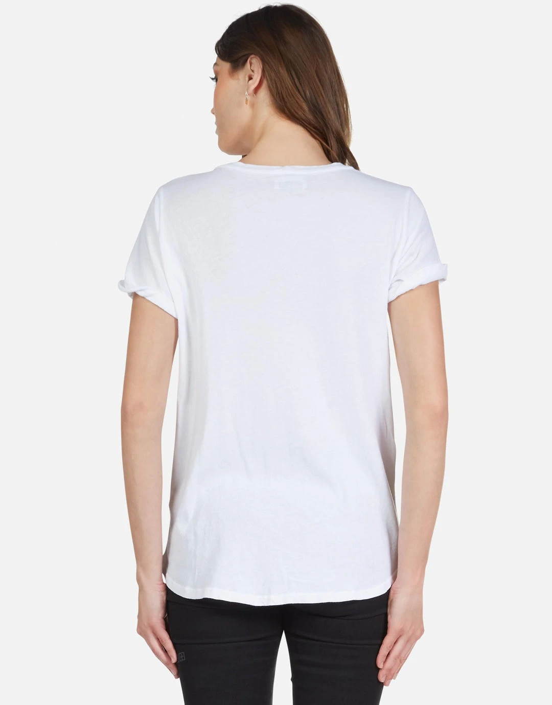 Lauren Moshi Short Sleeve Edda Rose Gold Chain Lip