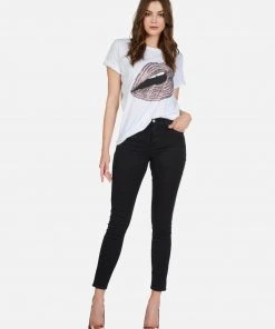 Lauren Moshi Short Sleeve Edda Rose Gold Chain Lip