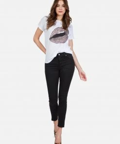 Lauren Moshi Short Sleeve Edda Rose Gold Chain Lip