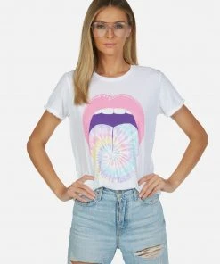 Lauren Moshi Short Sleeve Edda Tie Dye Tongue