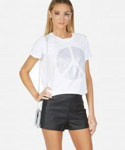 Lauren Moshi Edda Crystal Peace Short Sleeve