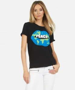Lauren Moshi Edda Worlds Peace Lips Short Sleeve