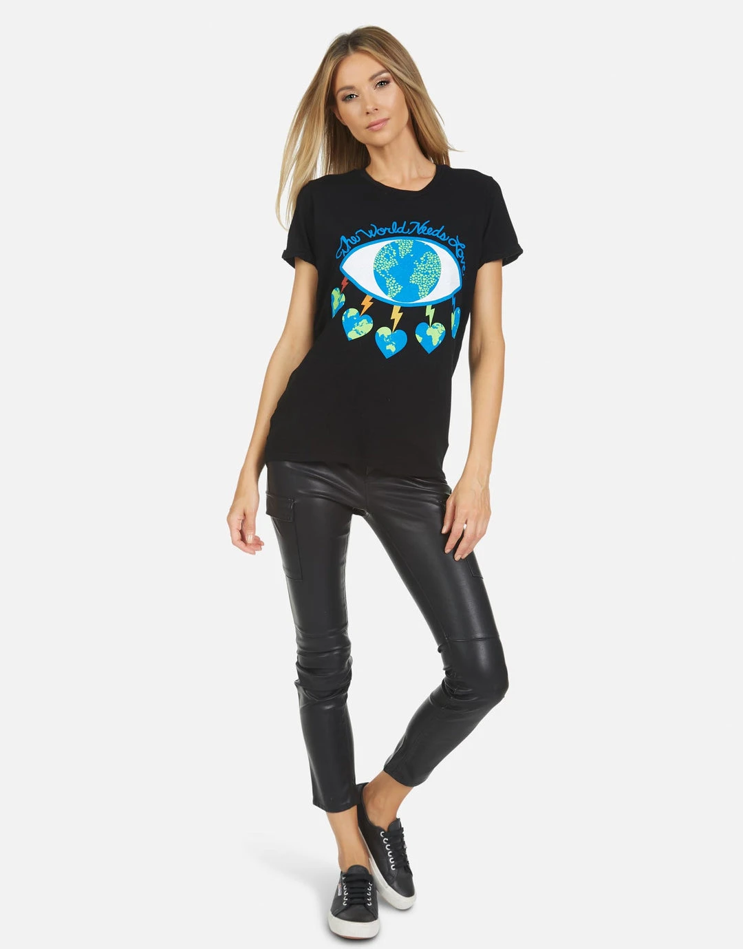 Lauren Moshi Edda Worlds Peace Lips Short Sleeve