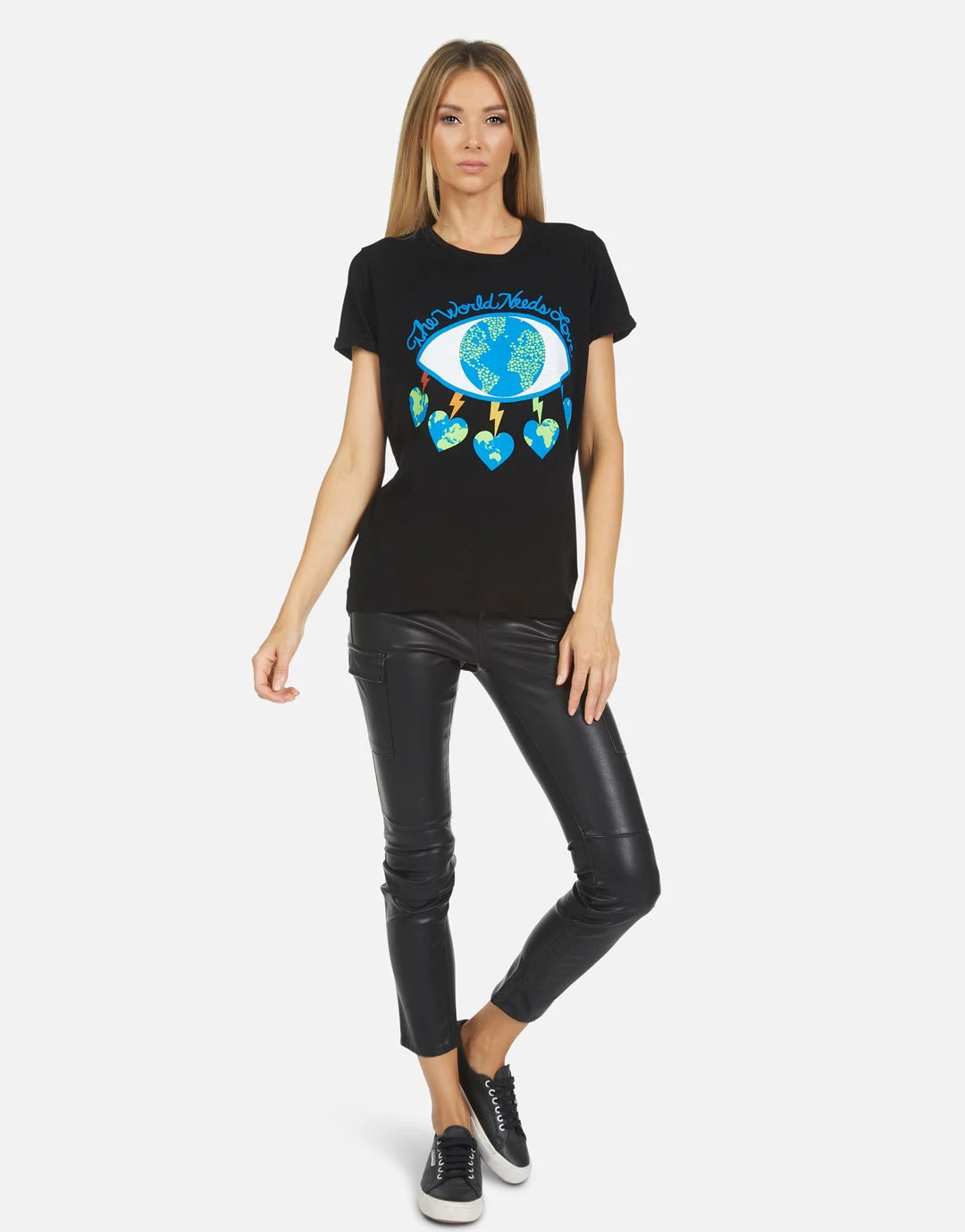 Lauren Moshi Edda Worlds Peace Lips Short Sleeve