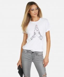 Lauren Moshi Short Sleeve Edda Prayer Hands